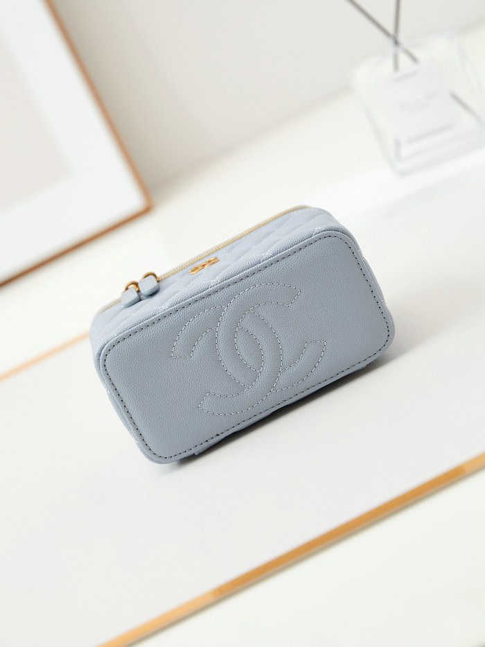 Chanel Small Vanity Case AP4056 Blue