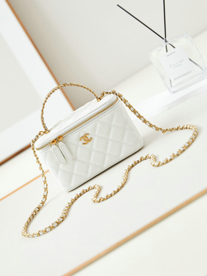 Chanel Small Vanity Case AP4056 White