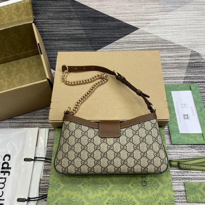 Gucci Padlock Small Shoulder Bag 811705 Brown