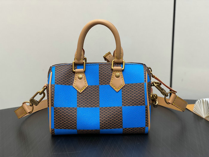 Louis Vuitton Speedy 18 Bandouliere Damier Pop N40611 Blue