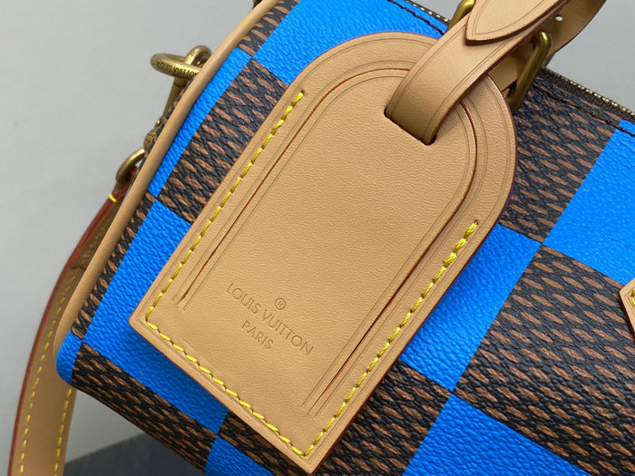 Louis Vuitton Speedy 18 Bandouliere Damier Pop N40611 Blue