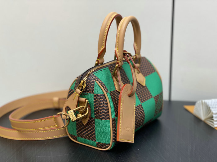 Louis Vuitton Speedy 18 Bandouliere Damier Pop N40611 Green