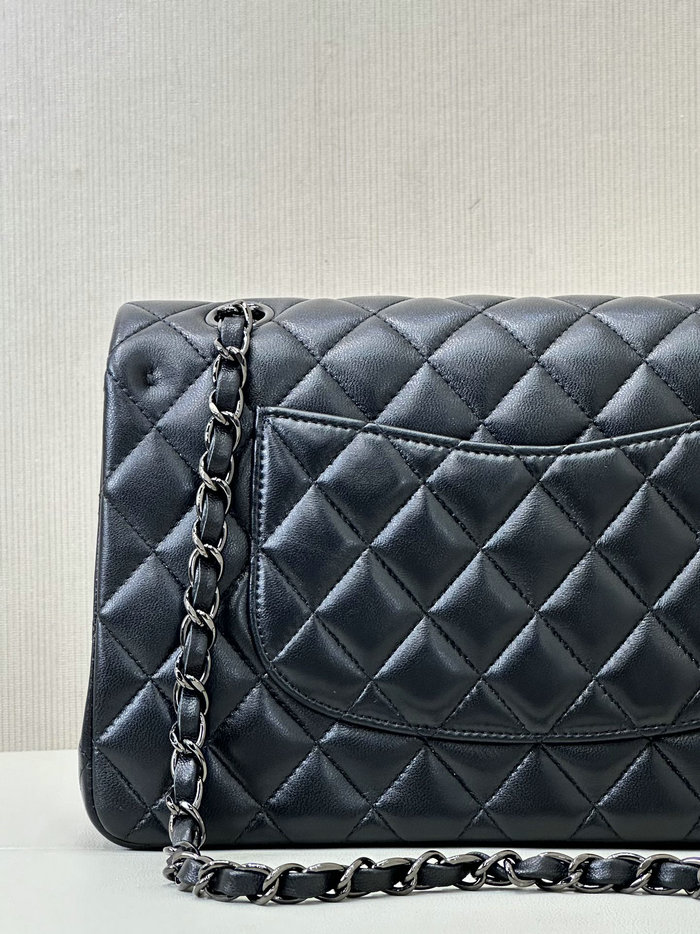 Medium Chanel Lambskin Flap Bag A01112 Black