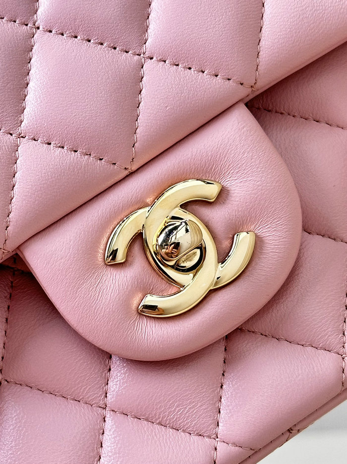 Medium Chanel Lambskin Flap Bag A01112 Pink