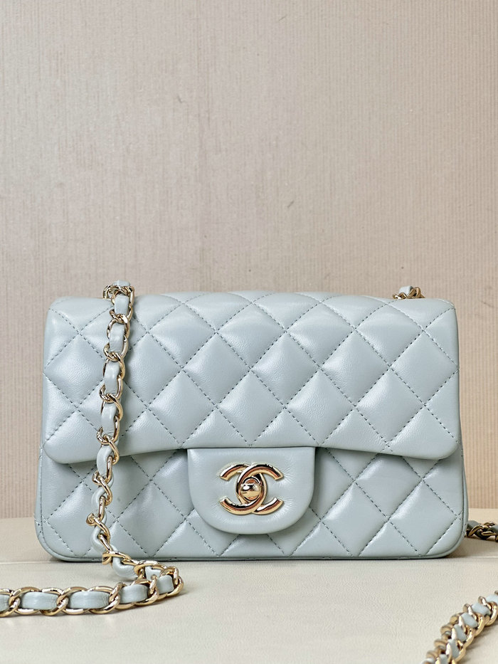 Small Chanel Lambskin Flap Bag A01116 Blue