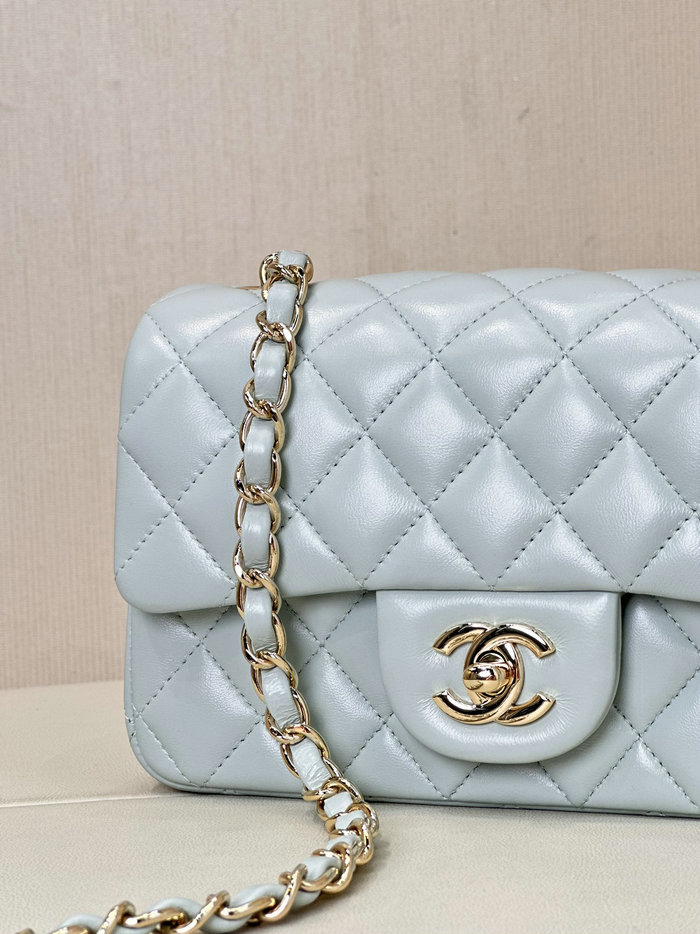 Small Chanel Lambskin Flap Bag A01116 Blue