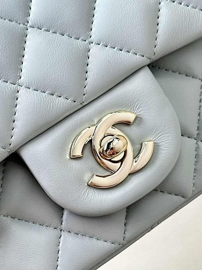 Small Chanel Lambskin Flap Bag A01116 Blue