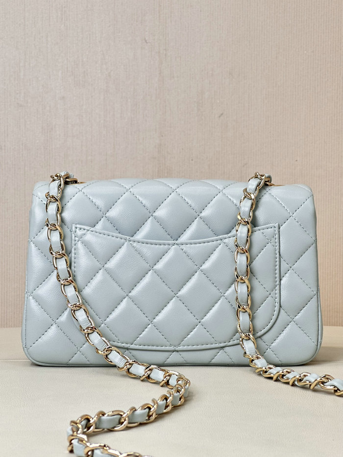 Small Chanel Lambskin Flap Bag A01116 Blue