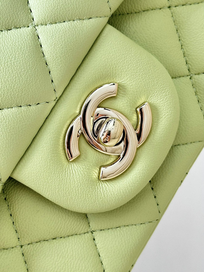 Small Chanel Lambskin Flap Bag A01116 Green