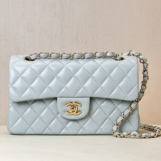 Small Chanel Lambskin Flap Bag A01117 Blue