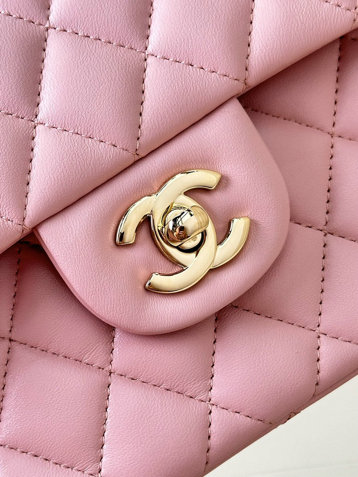 Small Chanel Lambskin Flap Bag A01117 Pink