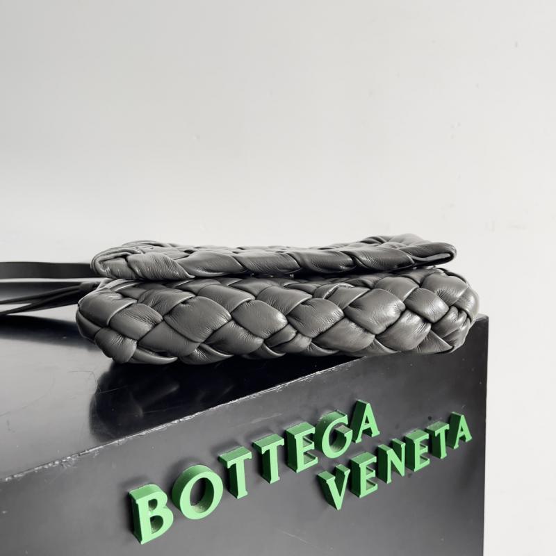 Bottega Veneta Small Rumple Messenger 787113 Dark Grey