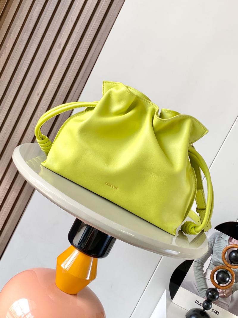 Loewe Medium Flamenco Clutch L9043 Lime Yellow