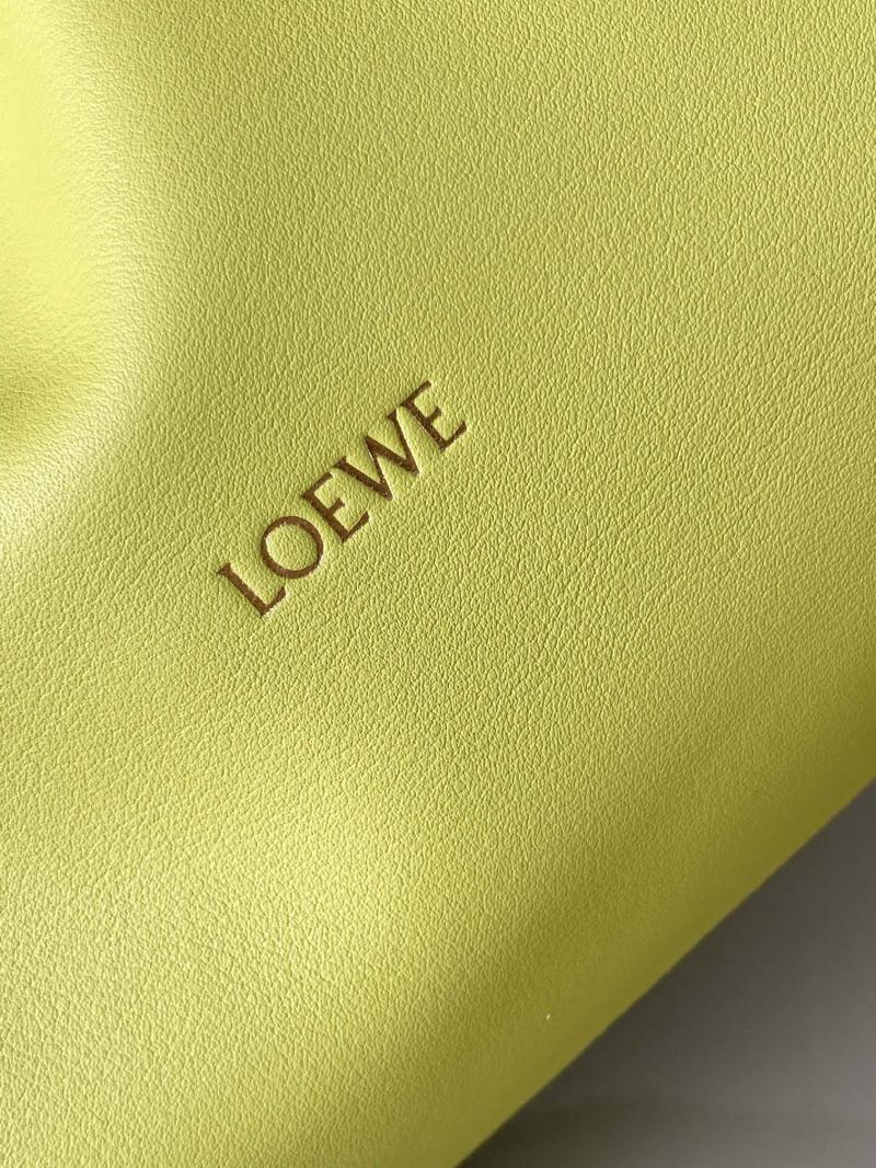 Loewe Medium Flamenco Clutch L9043 Lime Yellow