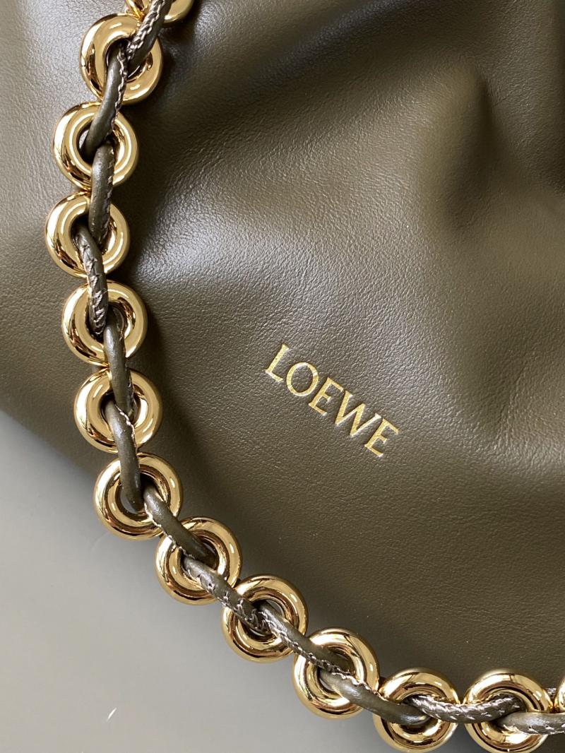 Loewe Medium Flamenco Purse L9057 Dark Khaki Green