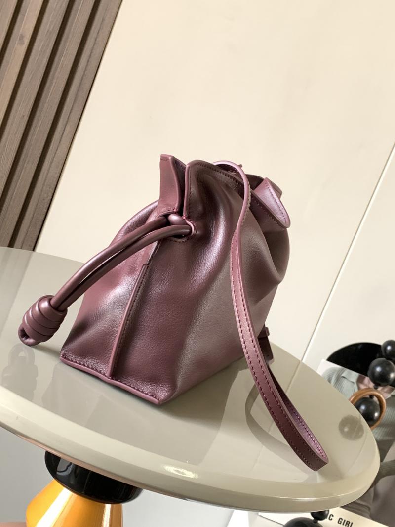 Loewe Mini Flamenco Clutch L9044 Burgundy