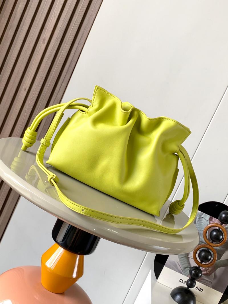 Loewe Mini Flamenco Clutch L9044 Lime Yellow