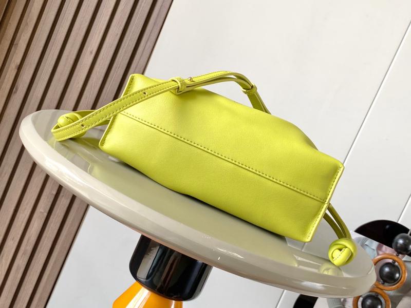 Loewe Mini Flamenco Clutch L9044 Lime Yellow