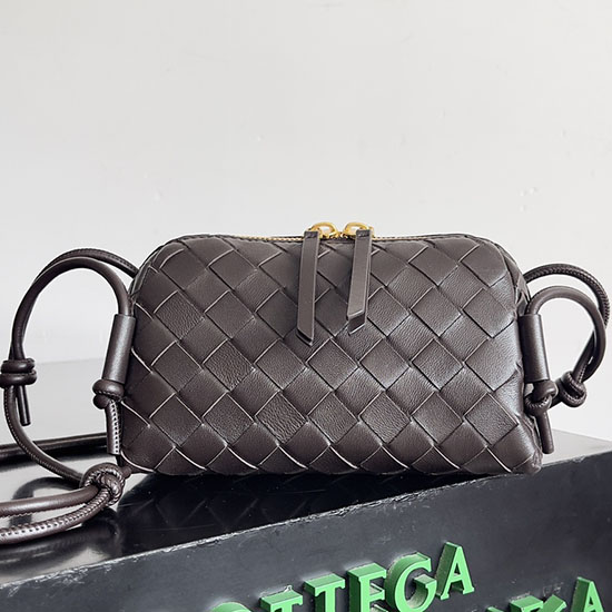 Bottega Veneta Intrecciato Concert Pouch 794258 Coffee