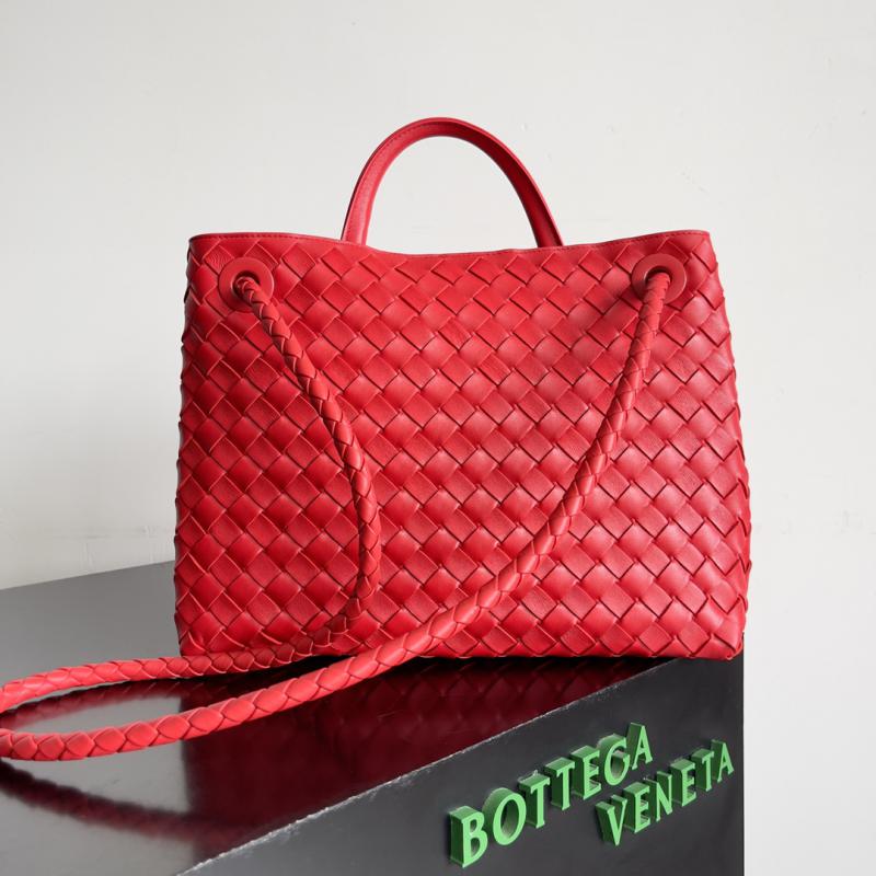 Bottega Veneta Medium Andiamo Tote Bag B743572 Red