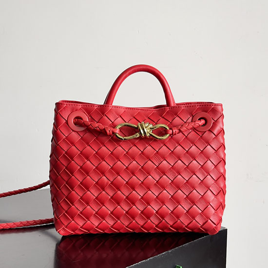 Bottega Veneta Small Andiamo Tote Bag B743568 Red