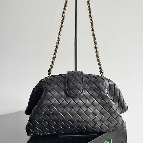 Bottega Veneta Teen Lauren 1980 With Chain 785807 Black