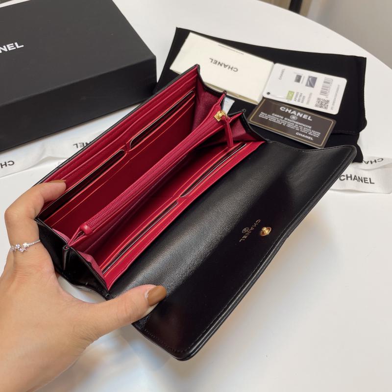 Chanel 19 Zipper Long Wallet AP0955