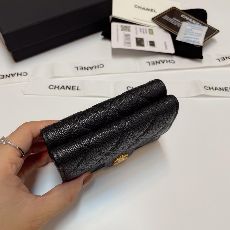 Chanel Grain Calfskin Wallet A84401