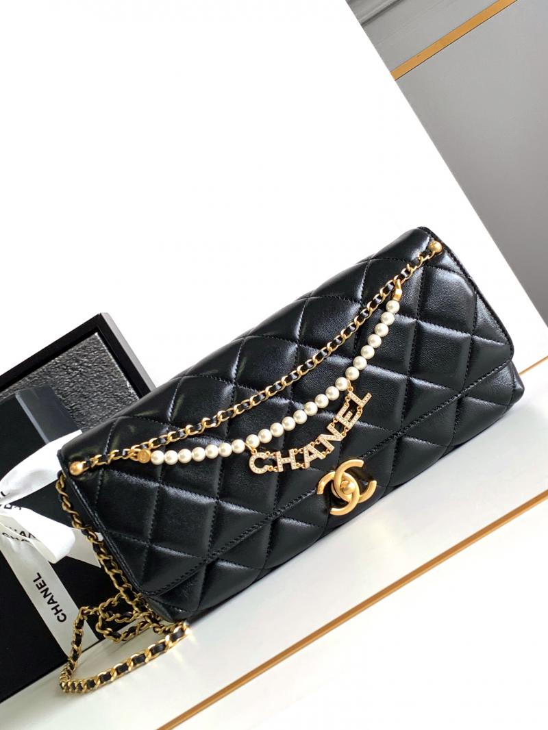 Chanel Lambskin Shoulder Bag AS2713 Black