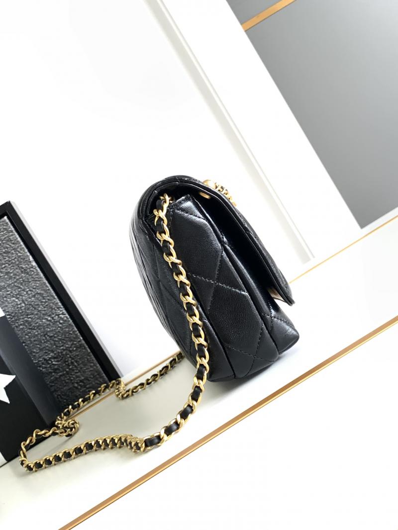 Chanel Lambskin Shoulder Bag AS2713 Black