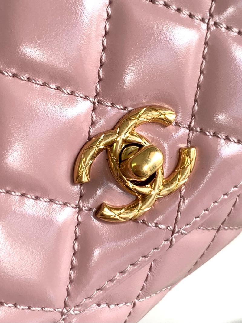 Chanel Mini Coco Handle Bag AS2215 Pink