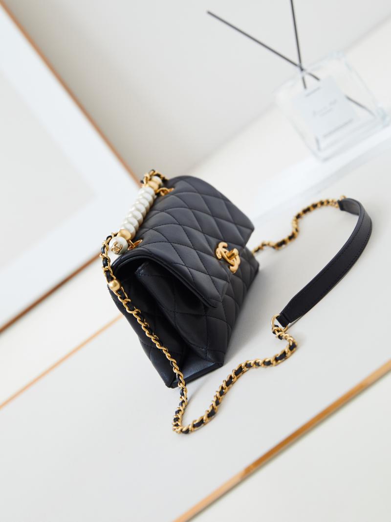 Chanel Mini Flap Bag with Top Handle AS5001 Black