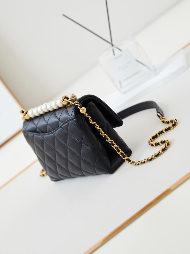 Chanel Mini Flap Bag with Top Handle AS5001 Black