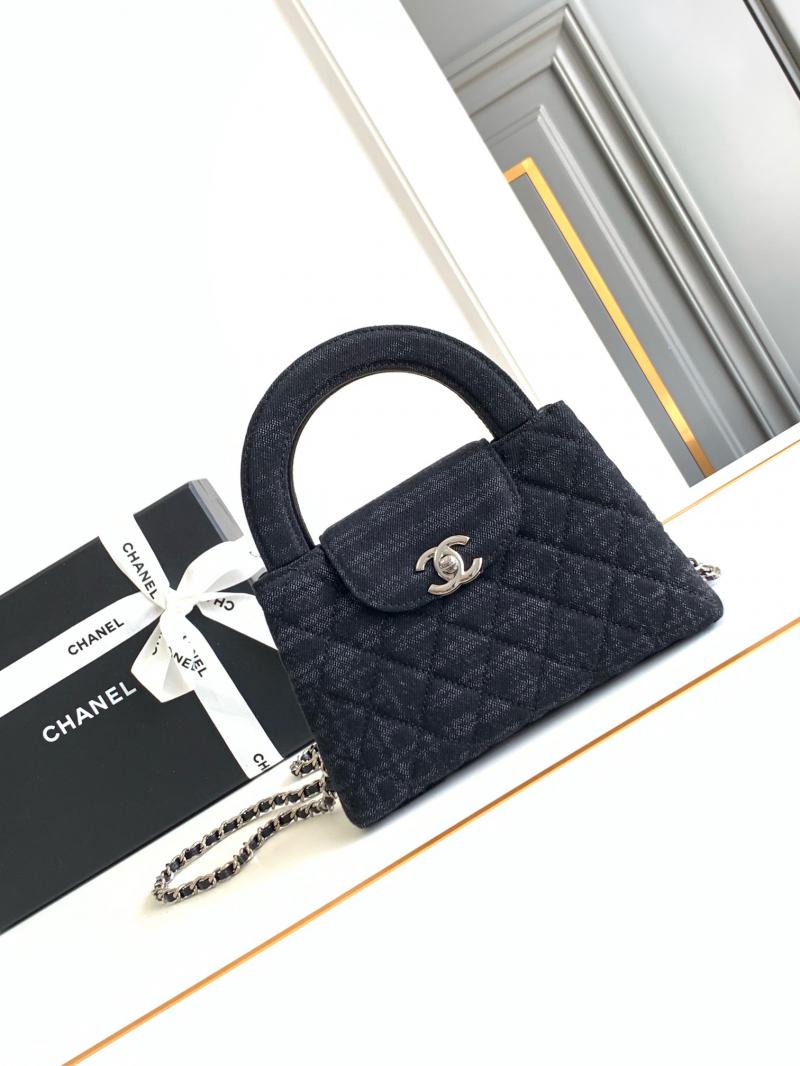 Chanel Mini Kelly Denim Shopping Bag AS4416