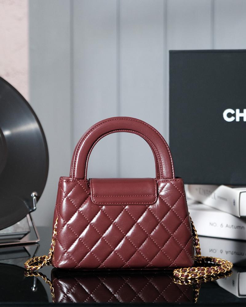 Chanel Mini Kelly Shopping Bag AS4416 Burgundy