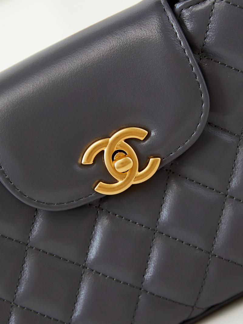 Chanel Mini Kelly Shopping Bag AS4416 Dark Grey