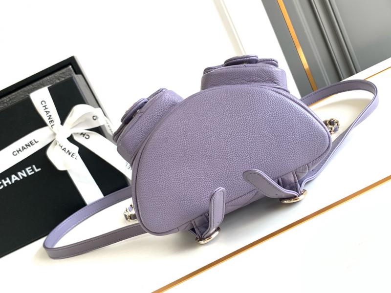 Chanel Small Backpack Purple AS3787