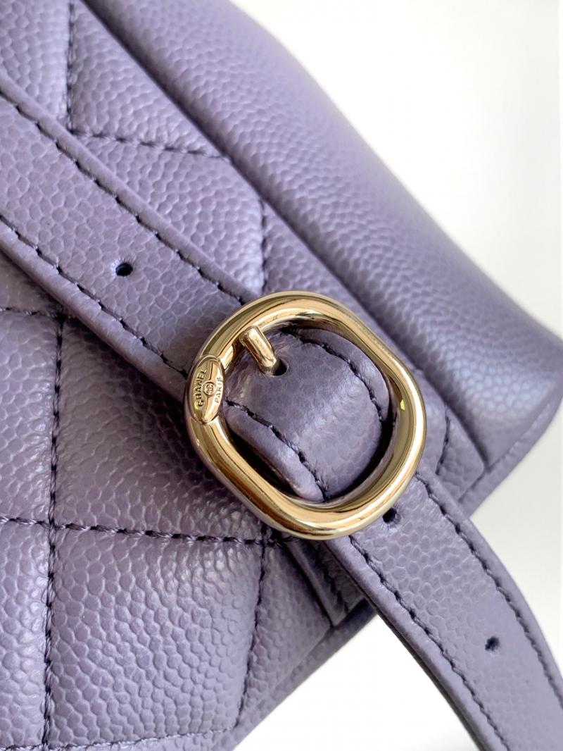 Chanel Small Backpack Purple AS3787