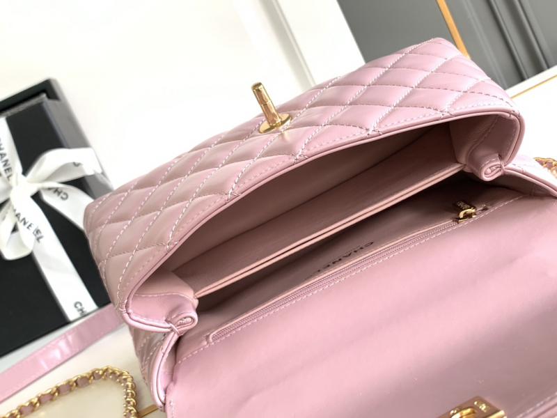 Chanel Small Coco Handle Bag A92990 Pink