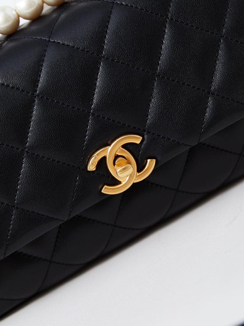 Chanel Small Flap Bag with Top Handle AS4997 Black