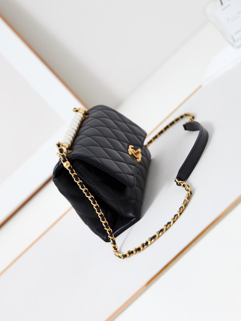 Chanel Small Flap Bag with Top Handle AS4997 Black