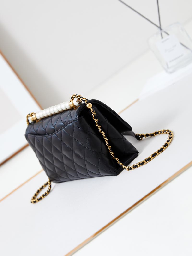 Chanel Small Flap Bag with Top Handle AS4997 Black