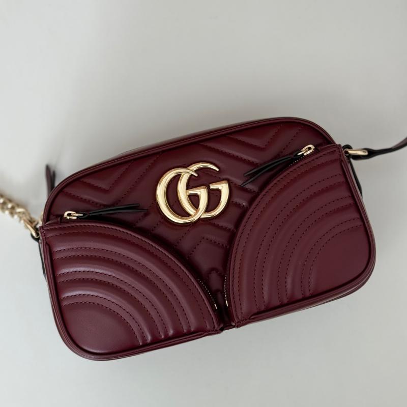 Gucci GG Marmont Small Shoulder Bag 798715 Burgundy