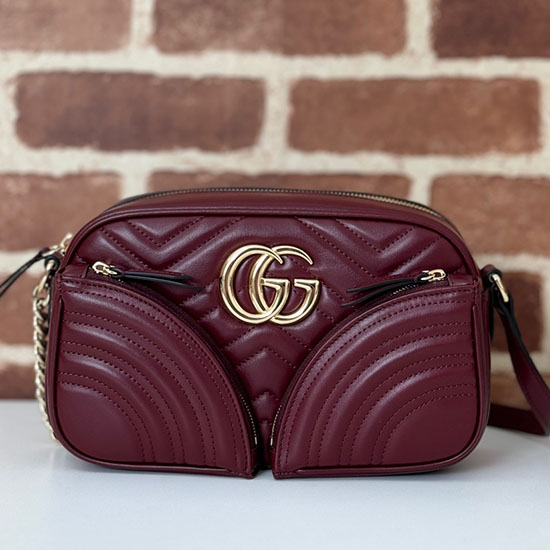 Gucci GG Marmont Small Shoulder Bag 798715 Burgundy