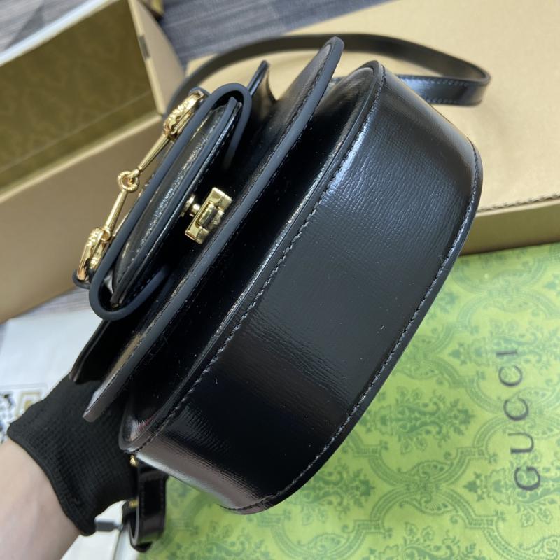 Gucci Horsebit 1955 Leather Mini Top Handle Bag 781387 Black