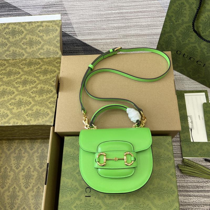 Gucci Horsebit 1955 Leather Mini Top Handle Bag 781387 Green