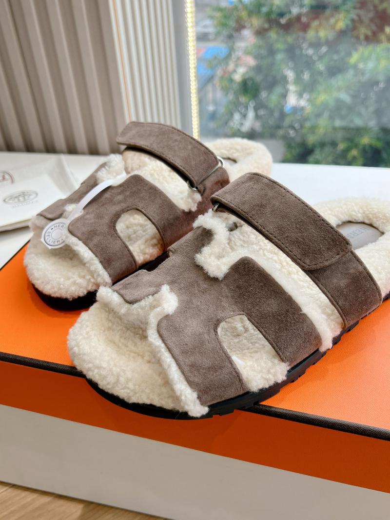 Hermes Chypre Wool Sandals SHS82003