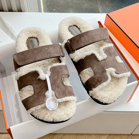 Hermes Chypre Wool Sandals SHS82003