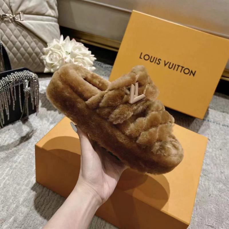 Louis Vuitton Wool Slippers SLS82603