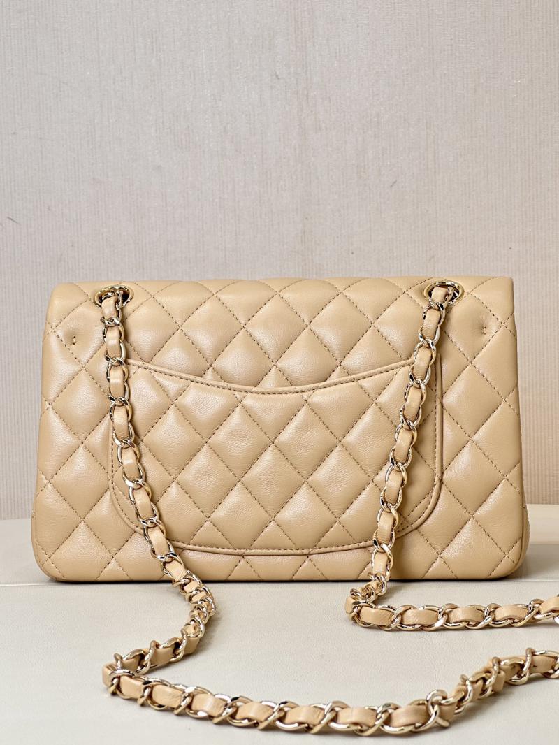 Small Chanel Lambskin Flap Bag A01117 Beige